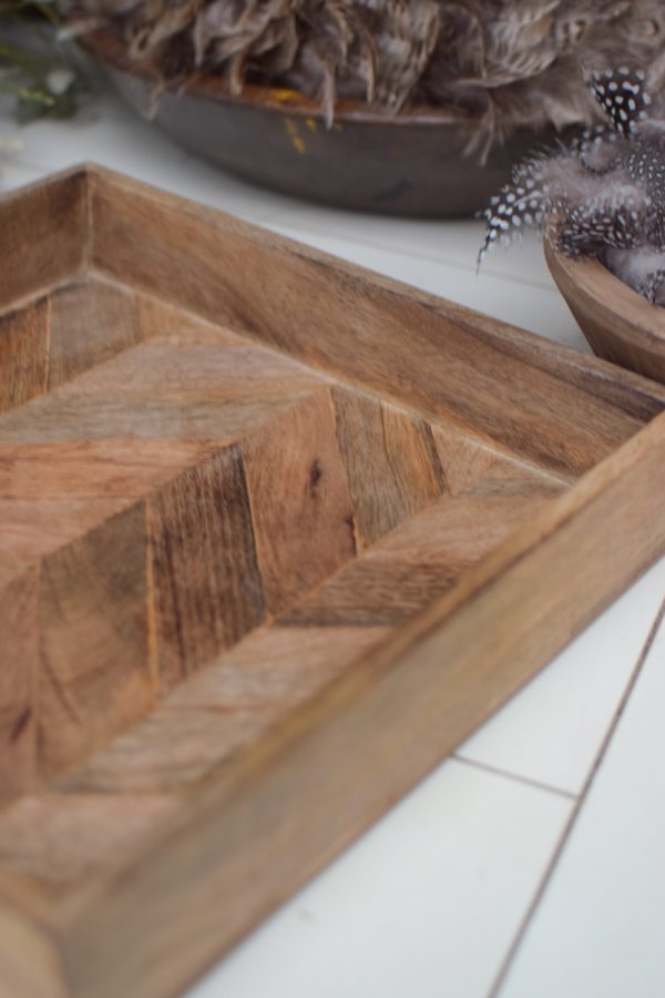 Tablett aus Holz. Holztablett quadratisch Dekotablett für dein Tischdeko. Dekotipp Dekoidee im Mrs Greenery Shop bestellen kaufen