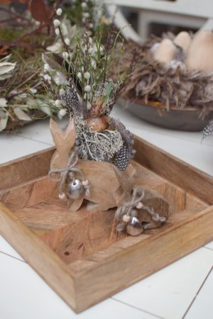 Tablett aus Holz. Holztablett quadratisch Dekotablett für dein Tischdeko. Dekotipp Dekoidee im Mrs Greenery Shop bestellen kaufen