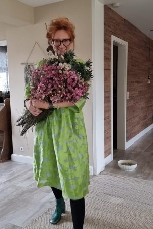 Chamelaucium Wachsblume frisch Kranz Kranzbinden Blume Blumen weiß rosa kreativsein im Mrs Greenery Shop bestellen kaufen