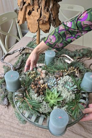 Adventskranz Adventsdeko Adventsschale Adventstablett Adventsschale Mrs Greenery kaufen bestellen Shop