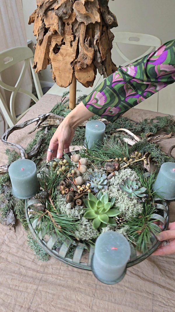 Adventskranz Adventsdeko Adventsschale Adventstablett Adventsschale Mrs Greenery kaufen bestellen Shop