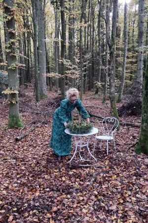DIY Kreativ-Set Adventskranz Kranz Kränze selberbinden Advent Sparkling funkelnd grüner Adventskranz Trockenblumen grün Wintergrün im Mrs Greenery Shop bestellen Greenery Adventskränze bio selber binden oder stecken