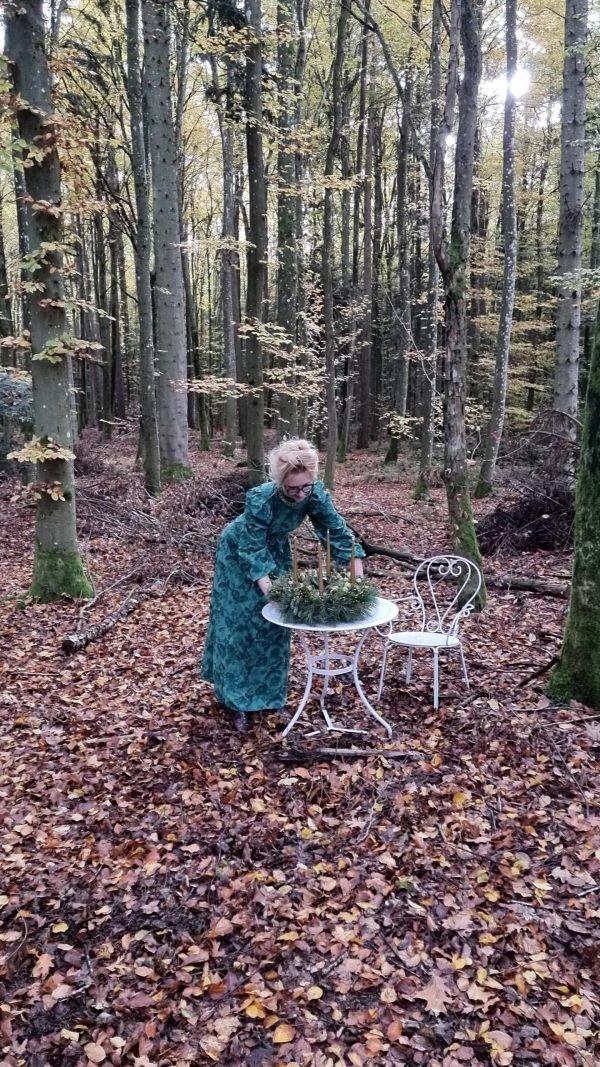 DIY Kreativ-Set Adventskranz Kranz Kränze selberbinden Advent Sparkling funkelnd grüner Adventskranz Trockenblumen grün Wintergrün im Mrs Greenery Shop bestellen Greenery Adventskränze bio selber binden oder stecken