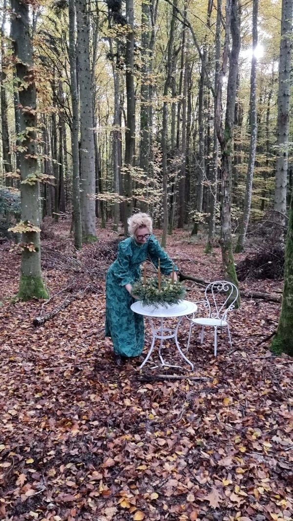 DIY Kreativ-Set Adventskranz Kranz Kränze selberbinden Advent Sparkling funkelnd grüner Adventskranz Trockenblumen grün Wintergrün im Mrs Greenery Shop bestellen Greenery Adventskränze bio selber binden oder stecken