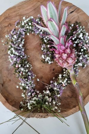 Schleierkraut frisch rosa pink violett bund baby ananas mini dekoananas sommerdeko pink deko mit naturmaterial rosa dekofrucht im Mrs Greenery Shop