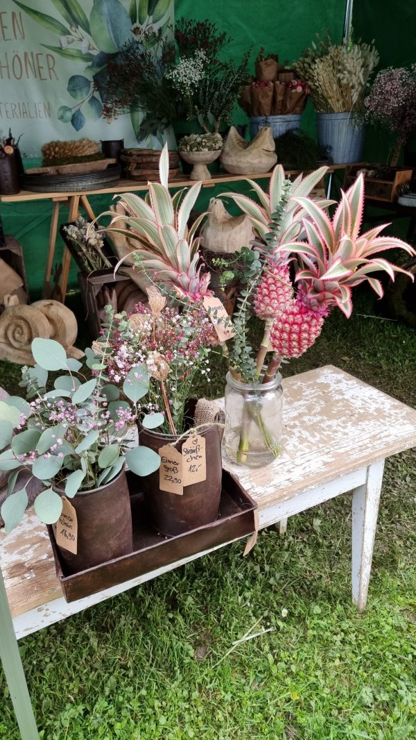Antiker Metalltopf mit Henkel Eimer Vase Schale braun im Vintage Look im Mrs Greenery Shop bestellen kaufen