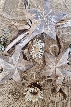 Holzanhänger Stern Weihnachtsanhänger Weihnachtsdeko Holzstern Dekoidee im Mrs Greenery Shop bestellen kaufen