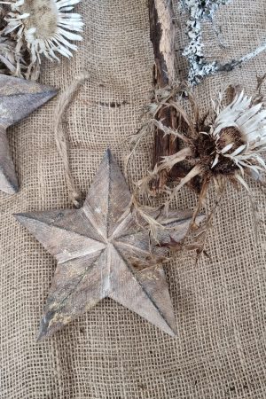 Holzanhänger Stern Weihnachtsanhänger Weihnachtsdeko Holzstern Dekoidee im Mrs Greenery Shop bestellen kaufen