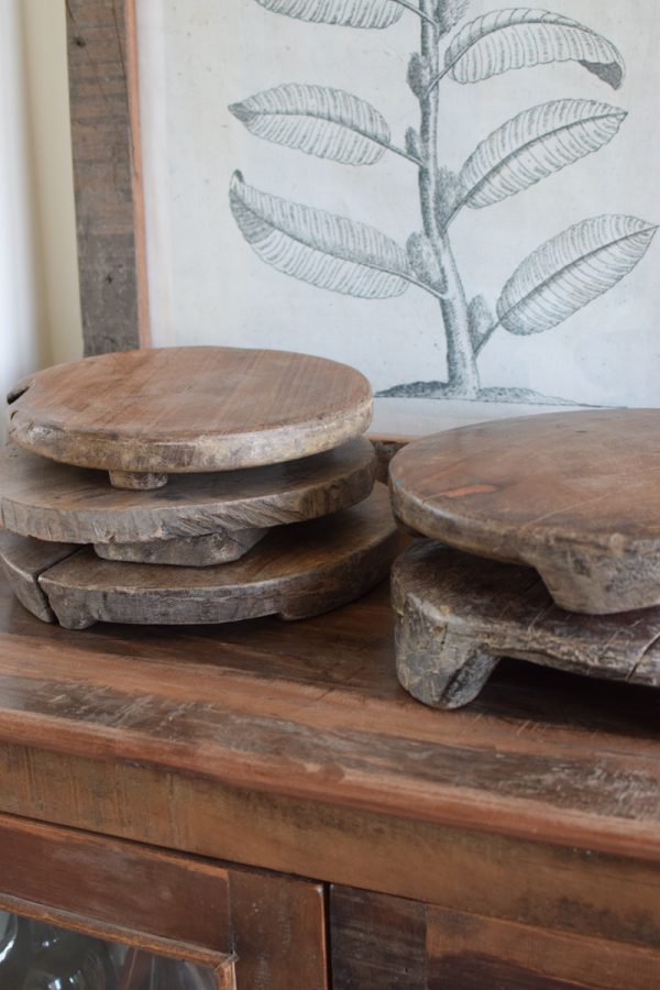 Antike Holz-Untersetzer Untersetzer antikholz altholz für Küche und Pflanzen Deko für die Landhausküche jetzt im Mrs Greenery Shop bestellen kaufen