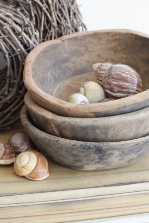 Antike Holzschale antikes Einzelstück handgefertigt. Schale aus Holz Tischdeko Dekoidee Mrs Greenery Shop bestellen kaufen