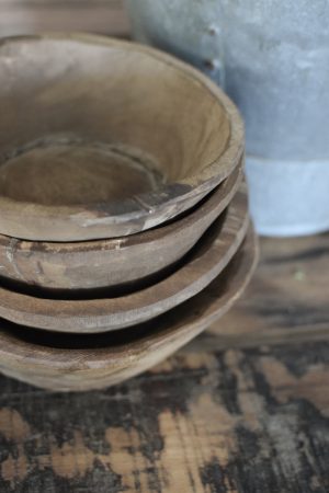 Antike Holzschale Mini klein Dekoschale Holz Naturdeko im Mrs Greenery Shop bestellen