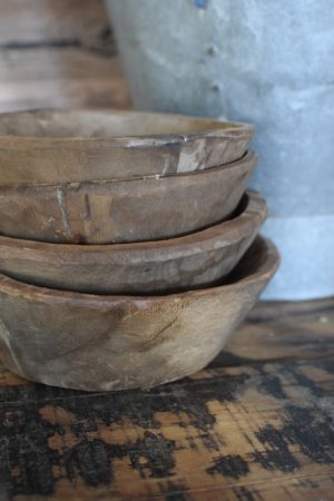 Antike Holzschale Mini klein Dekoschale Holz Naturdeko im Mrs Greenery Shop bestellen
