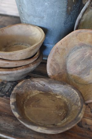 Antike Holzschale Mini klein Dekoschale Holz Naturdeko im Mrs Greenery Shop bestellen