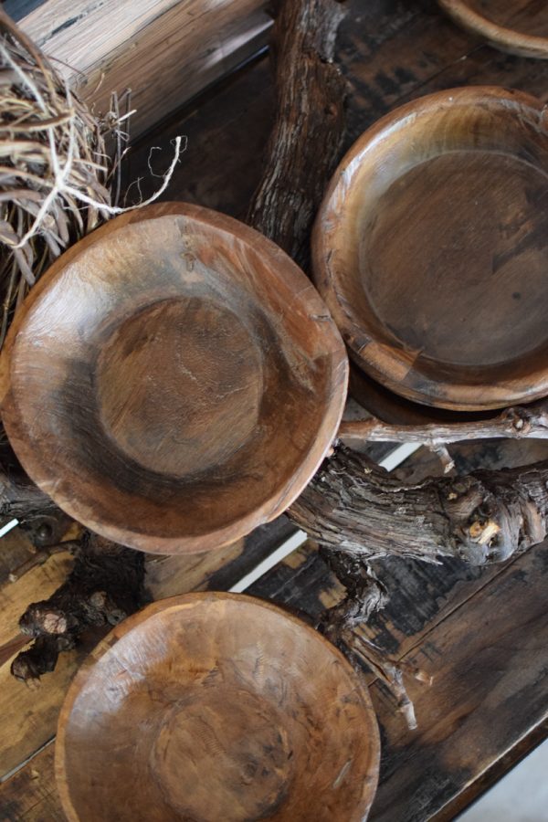 Antike Holzschale Mini klein Dekoschale Holz Naturdeko im Mrs Greenery Shop bestellen
