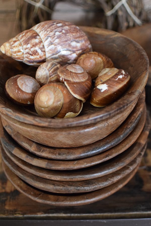 Antike Holzschale Mini klein Dekoschale Holz Naturdeko im Mrs Greenery Shop bestellen