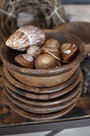 Antike Holzschale Mini klein Dekoschale Holz Naturdeko im Mrs Greenery Shop bestellen