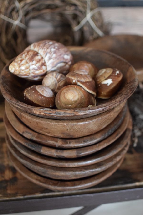 Antike Holzschale Mini klein Dekoschale Holz Naturdeko im Mrs Greenery Shop bestellen