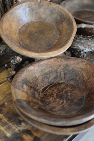 Antike Holzschale Mini klein Dekoschale Holz Naturdeko im Mrs Greenery Shop bestellen