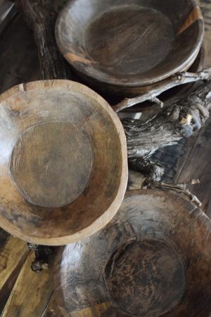 Antike Holzschale Mini klein Dekoschale Holz Naturdeko im Mrs Greenery Shop bestellen