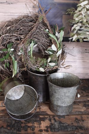 Antiker Vintage Mini Eimer Metalleimer Deko Vintageeimer Deko Dekoidee Antik im Mrs Greenery Shop bestellen