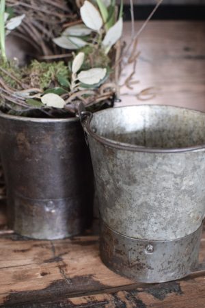 Antiker Vintage Mini Eimer Metalleimer Deko Vintageeimer Deko Dekoidee Antik im Mrs Greenery Shop bestellen