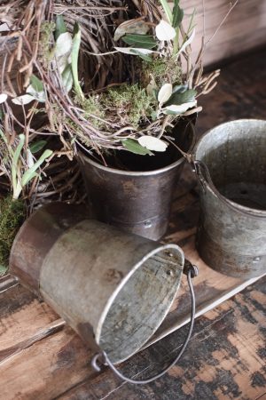 Antiker Vintage Mini Eimer Metalleimer Deko Vintageeimer Deko Dekoidee Antik im Mrs Greenery Shop bestellen