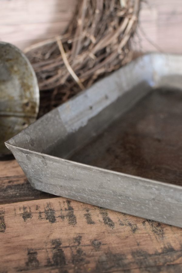 Antikes Tablett groß. Metalltablett Dekotablett Metalldeko Vintage im Mrs Greenery Shop bestellen