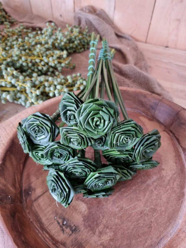 Aspidistra Rose. Palmblatt Rose gewickelt. Naturdeko natürlich dekorieren Mrs Greenery Shop