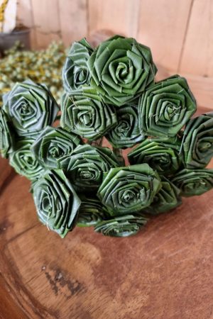Aspidistra Rose. Palmblatt Rose gewickelt. Naturdeko natürlich dekorieren Mrs Greenery Shop