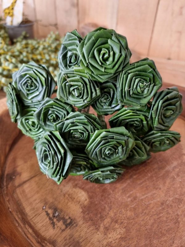 Aspidistra Rose. Palmblatt Rose gewickelt. Naturdeko natürlich dekorieren Mrs Greenery Shop