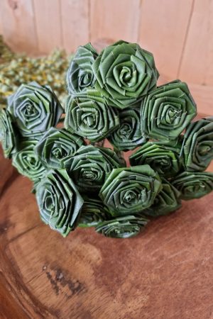 Aspidistra Rose. Palmblatt Rose gewickelt. Naturdeko natürlich dekorieren Mrs Greenery Shop