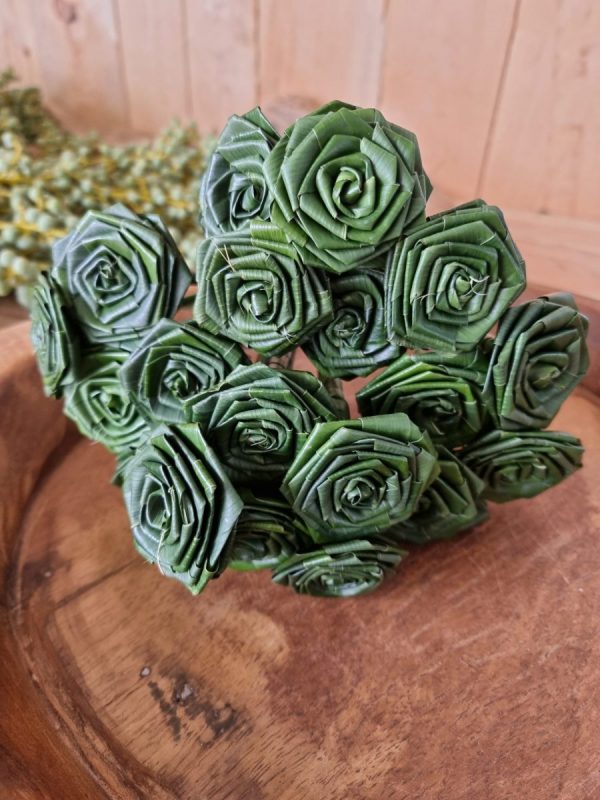 Aspidistra Rose. Palmblatt Rose gewickelt. Naturdeko natürlich dekorieren Mrs Greenery Shop