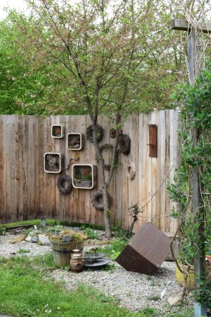 Birken Wandhänger 4er Set- Rahmen aus Birkenfurnier mit Drahtgitter. Dekoidee mit Naturmaterialen aus dem Mrs Greenery Shop. Dekoidee Wanddeko natürlich dekorieren