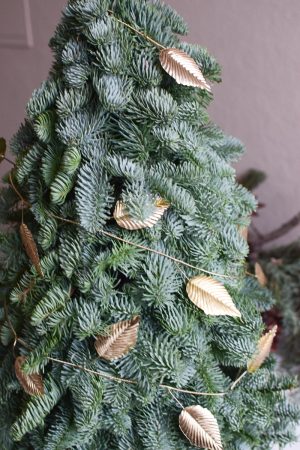 Blätter Girlande Gold Metalldeko Metallgirlande goldig Dekoidee im Mrs Greenery Shop bestellen kaufen