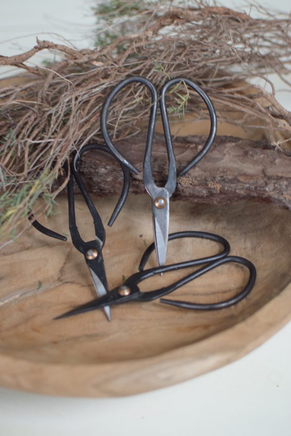 Bonsaischere Schere mini klein Metallschere im Mrs Greenery Shop kaufen bestellen Naturdeko Deko natürlich dekorieren