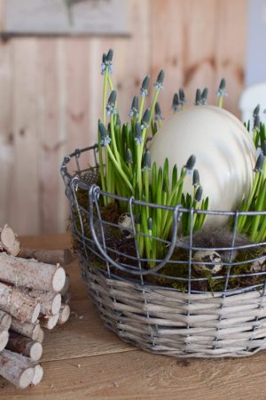 Dekokorb Korb Dekoidee Dekorieren mit Natur Korb