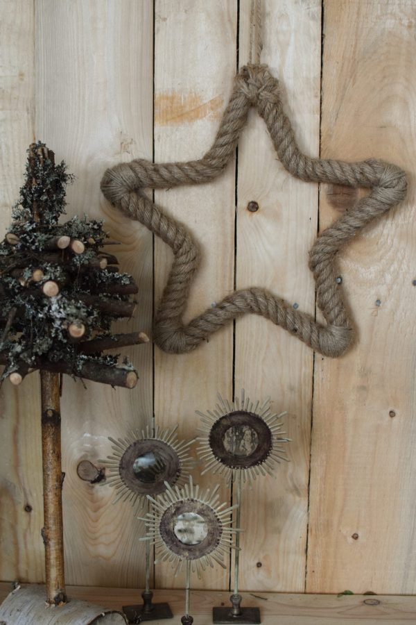 Jutestern Stern Sterne Deko Dekoidee Weihnachten Winter