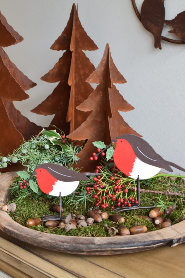 Dekovogel Dekovögel Piepmatz Metalldeko Vogeldeko Weihnachtsdeko Weihnachten im Mrs Greenery Shop bestellen kaufen Deko Naturdeko