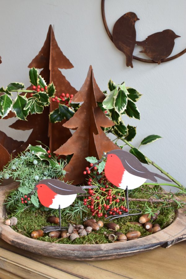 Dekovogel Dekovögel Piepmatz Metalldeko Vogeldeko Weihnachtsdeko Weihnachten im Mrs Greenery Shop bestellen kaufen Deko Naturdeko