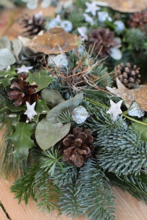 DIY Adventskranz Kreativ-Set zum selberbinden selbermachen Kranz Kränze Weihnachten Winter Advent Kreativsein 40 cm Durchmesser