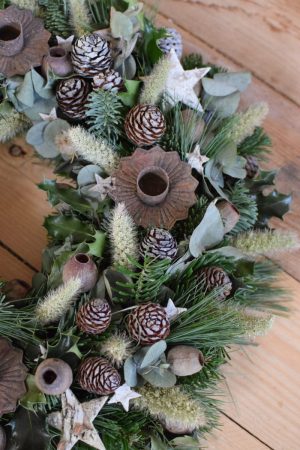 DIY Adventskranz Kreativ-Set zum selberbinden selbermachen Kranz Kränze Weihnachten Winter Advent Kreativsein 40 cm Durchmesser