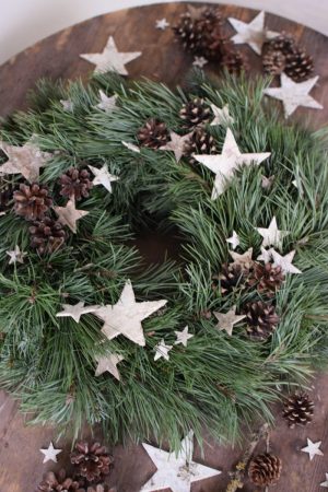 DIY Winterkranz Kreativ-Set zum selberbinden selbermachen Kranz Kränze Weihnachten Winter Advent Kreativsein Online Workshop Kranzbinden