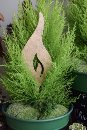 Metallkerze antikgold metall Kerzenstecker Metallstecker Adventsdeko Weihnachtsdeko Advent im Mrs Greenery Shop bestellen