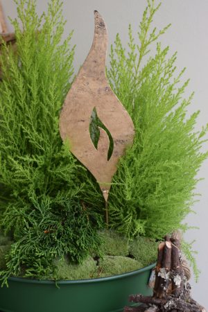 Metallkerze antikgold metall Kerzenstecker Metallstecker Adventsdeko Weihnachtsdeko Advent im Mrs Greenery Shop bestellen