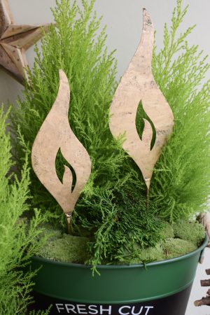 Metallkerze antikgold metall Kerzenstecker Metallstecker Adventsdeko Weihnachtsdeko Advent im Mrs Greenery Shop bestellen