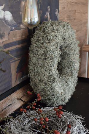 Flechtenkranz groß: 50 cm Durchmesser. Fertigkranz. Kranz aus Flechten gebunden. Winterkranz Fertigkranz Kränze im Mrs Greenery Shop bestellen