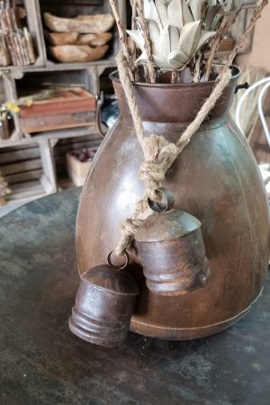 Glocken aus Metall Dekoglocken Metalldeko Weihnachtsdeko rustikal Juteseil Herbstdeko im Mrs Greeners shop bestellen kaufen