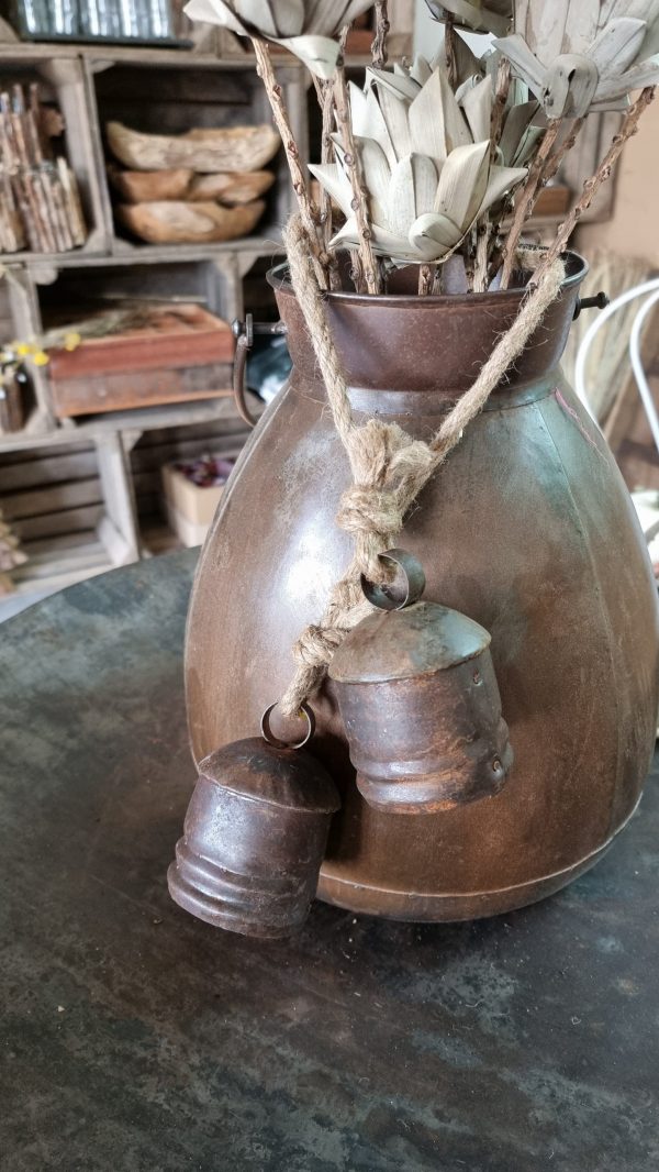Glocken aus Metall Dekoglocken Metalldeko Weihnachtsdeko rustikal Juteseil Herbstdeko im Mrs Greeners shop bestellen kaufen