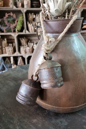 Glocken aus Metall Dekoglocken Metalldeko Weihnachtsdeko rustikal Juteseil Herbstdeko im Mrs Greeners shop bestellen kaufen
