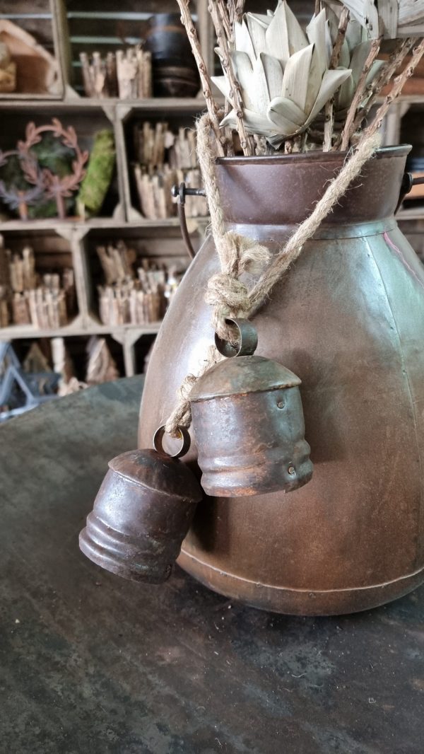 Glocken aus Metall Dekoglocken Metalldeko Weihnachtsdeko rustikal Juteseil Herbstdeko im Mrs Greeners shop bestellen kaufen